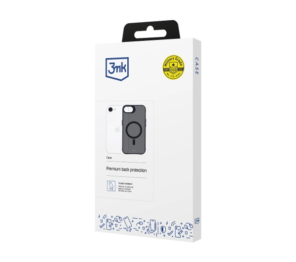 3mk Smoke MagCase do iPhone 16e Czarny