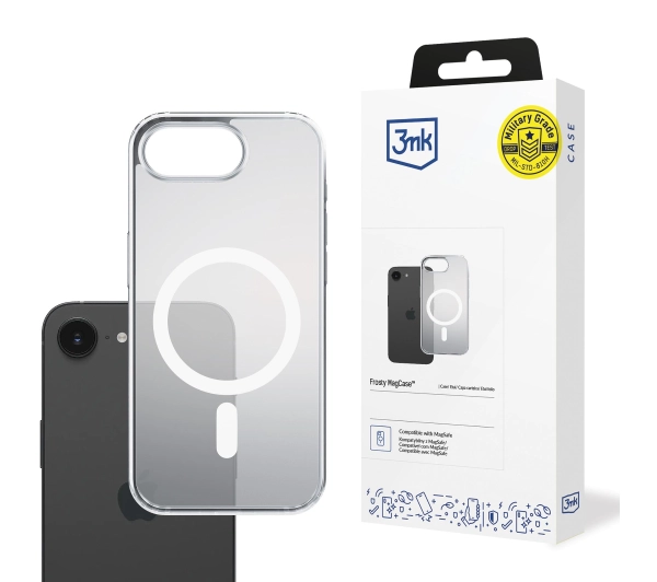 3mk Frosty MagCase do iPhone 16e Biały