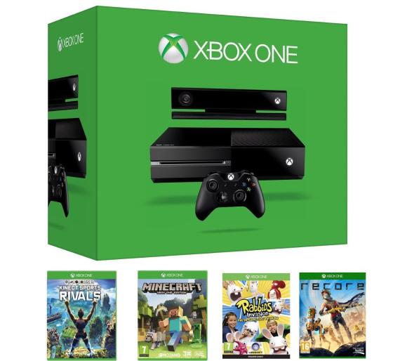 Seaside monitor span Xbox One 1TB + Kinect + Sports Rivals + Rabbits Invasion + Minecraft +  ReCore w Sklepie RTV EURO AGD
