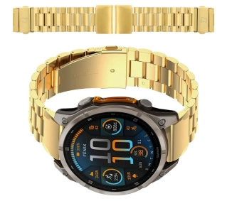 Bizon ze stali nierdzewnej Aura QuickFit 22mm Złoty