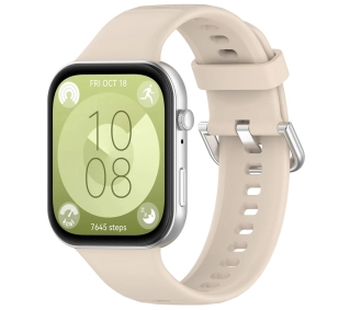 Bizon Strap Watch Silicone Pro SR do Huawei Watch Fit 3 Beżowy