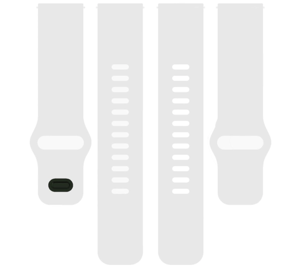 Bizon Strap Watch Silicone Pro H QuickRelease 22mm Biały