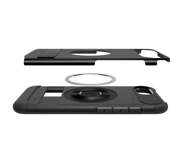 Spigen Slim Armor Mag MagSafe do iPhone 16e Czarny