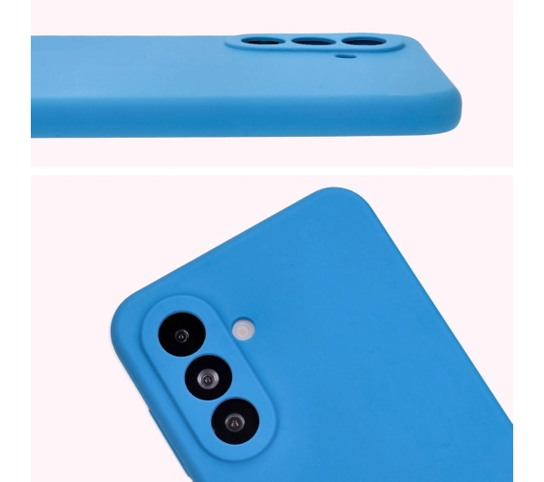 Bizon Silikonowe Soft do Galaxy A36 5G Niebieski