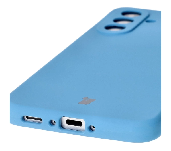 Bizon Silikonowe Soft do Galaxy A36 5G Niebieski
