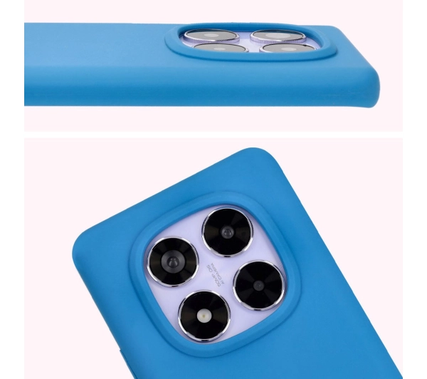 Bizon Silikonowe Soft do Xiaomi Redmi Note 14 Pro 5G/Poco X7 Niebieski