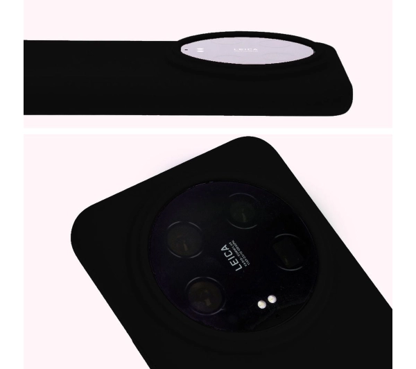Bizon Silikonowe Soft do Xiaomi 14 Ultra Czarny