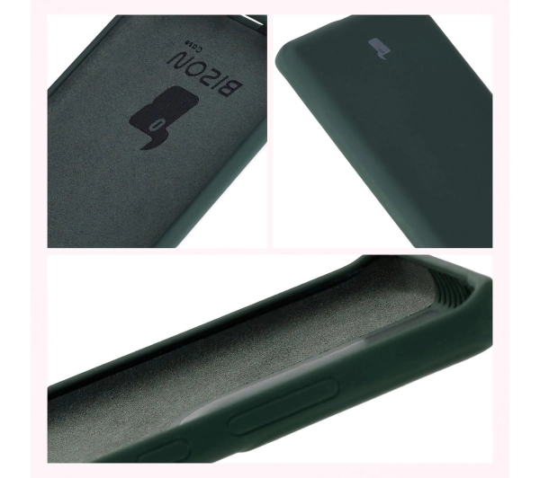 Bizon Silikonowe Soft do Motorola Moto G85 5G Ciemnozielony