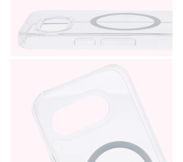 Bizon CrystalO z MagSafe do Google Pixel 9a Przezroczyste