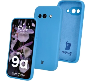 Bizon Silikonowe Soft do Google Pixel 9a Niebieski