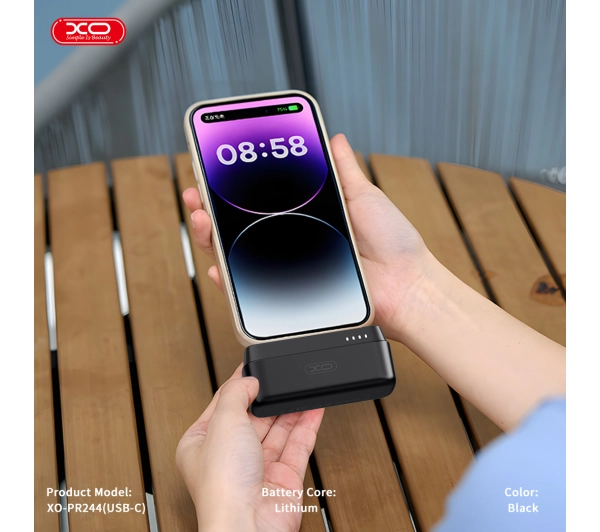 XO Mini PR244 USB-C 5000mAh 20W Czarny