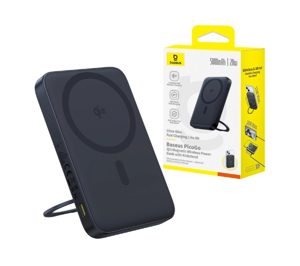 Baseus PicoGo Qi2 5000mAh 20W Czarny