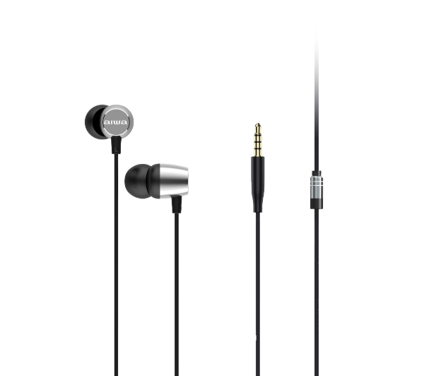 Słuchawki Aiwa Słuchawki douszne AIWA ESTM-20SL 105dB 16ohm Srebrne