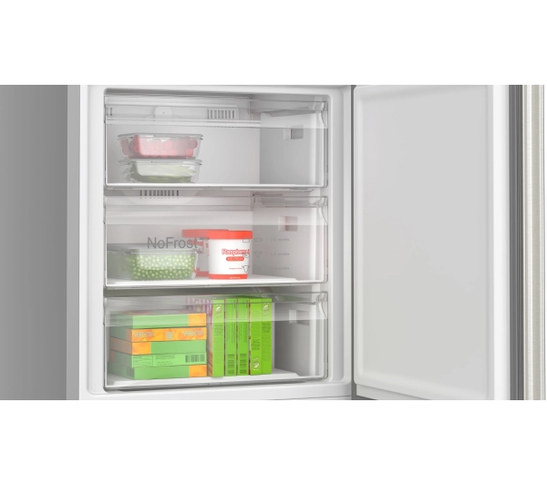Bosch Serie 6 KGN494ICF Pełny No Frost 203cm Komora świezosci Stal szczotkowana - Kup na Raty - RRSO 0%