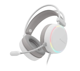 Genesis Neon 613 G2 RGB Nauszne Biały