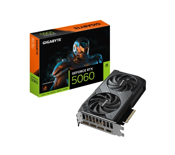 Gigabyte GeForce RTX 5060 WINDFORCE 8GB GDDR7 128bit DLSS 4