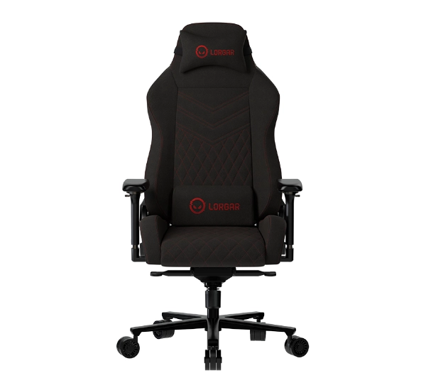 Lorgar Ace 422 Gamingowy do 150kg Tkanina Czarno-czerwony