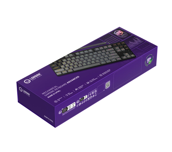 Lorgar Azar 514 TKL RGB Czarny - Kup na Raty - RRSO 0%