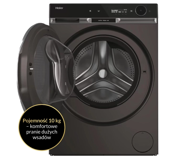 Haier HW100-BD14397PGUS Funkcje AI 10kg 1400obr/min - TRZECI -55%, ALBO 5-TY ZA 1ZŁ - Kup na Raty - RRSO 0%
