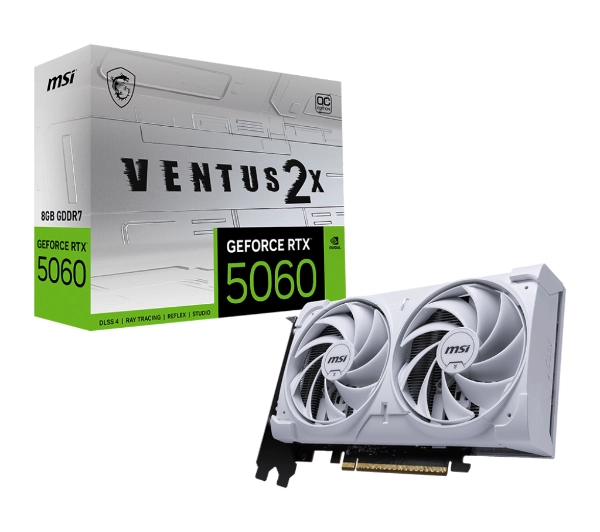 MSI GeForce RTX 5060 Ventus 2X OC White 8GB GDDR7 128bit DLSS 4