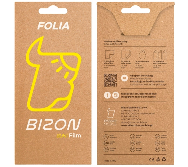 Bizon matowa Film Sun do Oppo Reno13 F 2 sztuki