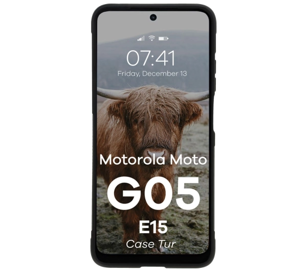 Bizon Tur do Motorola Moto G05/E15 Czarny