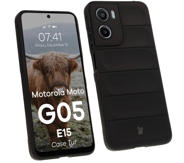 Bizon Tur do Motorola Moto G05/E15 Czarny