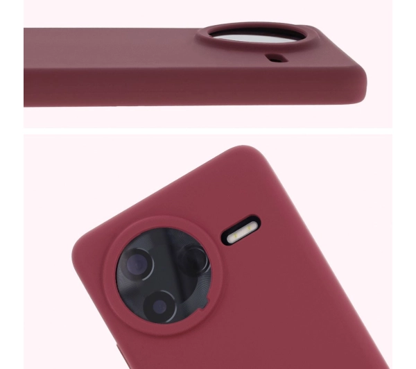 Bizon Silikonowe Soft do Poco F7 Ultra Śliwkowy