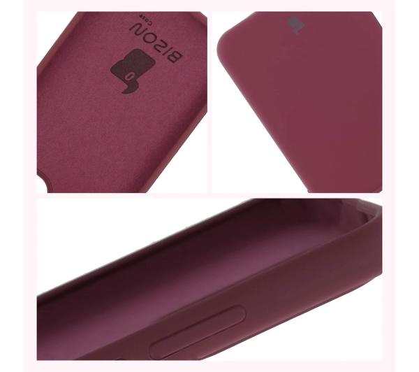Bizon Silikonowe Soft do Oppo Reno13 Pro Śliwkowy