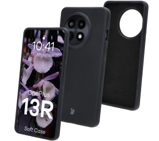 Bizon Silikonowe Soft do OnePlus 13R Czarny
