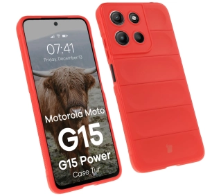 Bizon Tur do Motorola Moto G15/G15 Power Czerwony