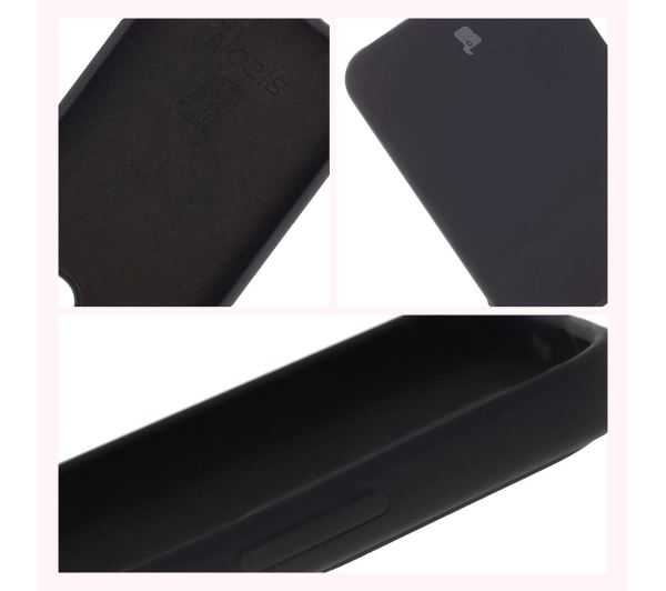 Bizon Silikonowe Soft do Oppo Reno13 Pro Czarny