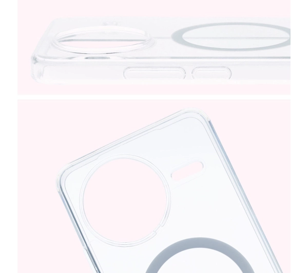 Bizon CrystalO z MagSafe do Xiaomi Poco F7 Ultra Przezroczysty