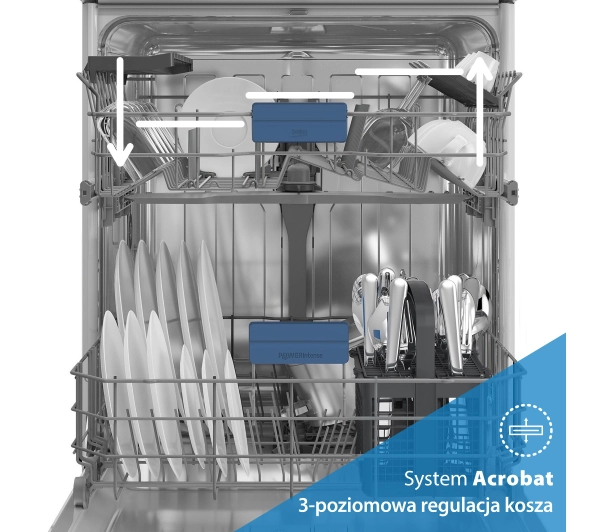 Beko bPro500 BDFN26440XP 59,8cm PowerIntense Automatyczne otwieranie drzwi - TRZECI -55%, ALBO 5-TY ZA 1ZŁ - Kup na Raty - RRSO 0%