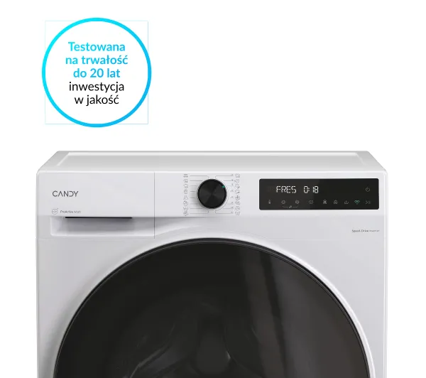 Candy ProWash 550 BP 412BL8-S 12kg 1400obr/min Zdalne starowanie - TRZECI -55%, ALBO 5-TY ZA 1ZŁ - Kup na Raty - RRSO 0%