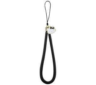Hello Kitty Nylon Cord Kitty Head Czarny