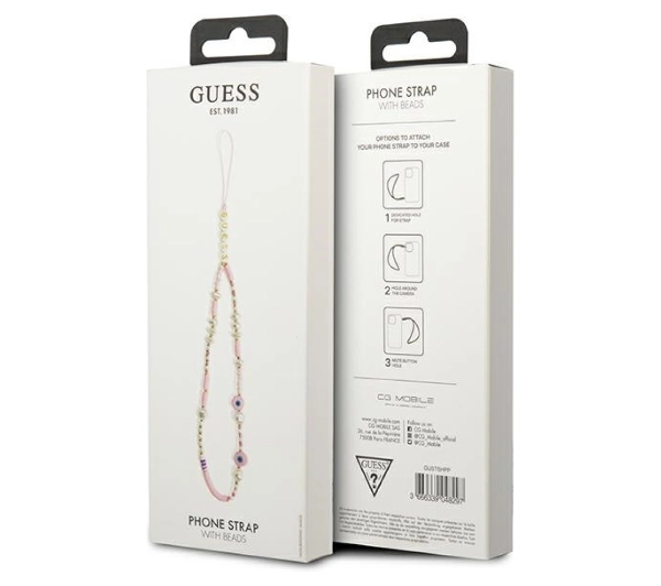 Guess Beads Shell Różowy