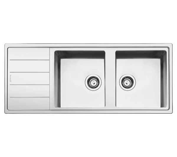 Zlewozmywaki kuchenne - Smeg LDR116-2 Stal szlachetna Stalowy