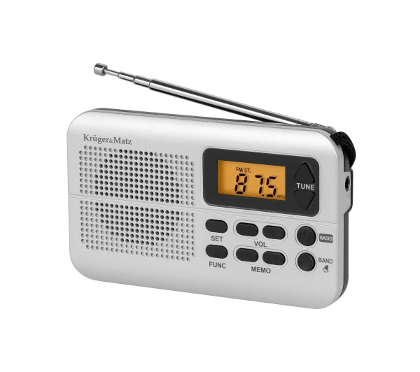 Kruger & Matz KM0819 FM Srebrny