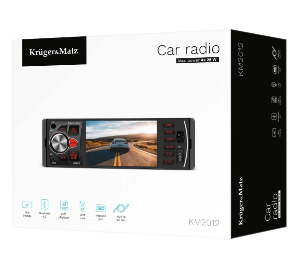 Kruger & Matz KM2012 z USB 4" 4x25W Bluetooth
