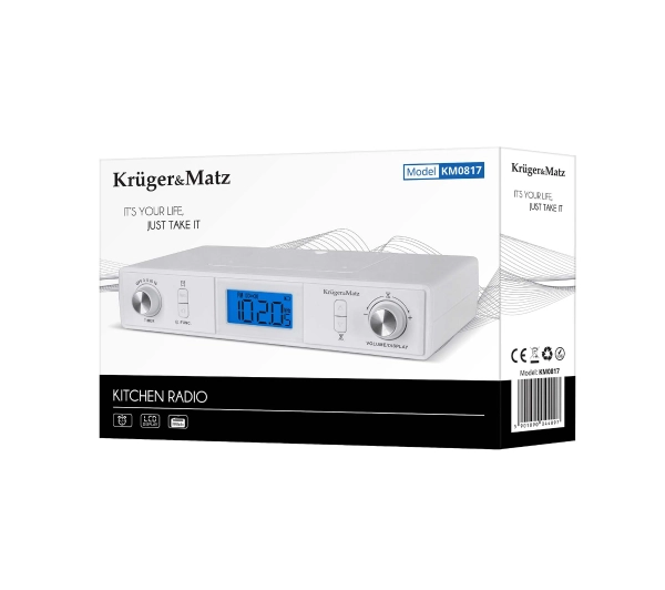 Kruger & Matz KM0817 Radio FM Bluetooth Biały