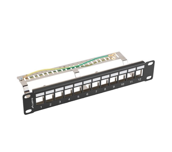 Lanberg PPKS-9212-B PUSTY 12 PORT 1U 10" FTP