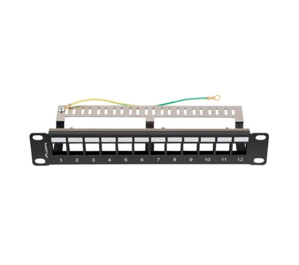 Lanberg PPKS-9212-B PUSTY 12 PORT 1U 10" FTP
