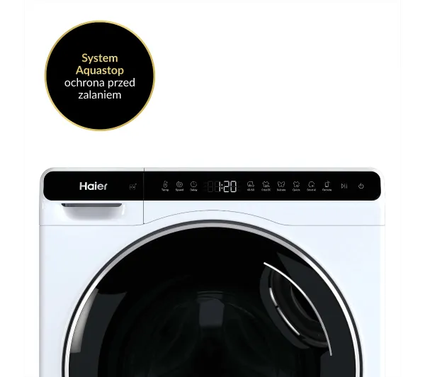 Haier Mini Drum HW50-BP12307U1-S Funkcje AI 5kg 1200obr/min Zdalne starowanie - Kup na Raty - RRSO 0%
