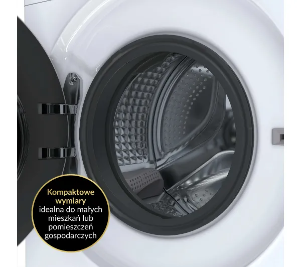 Haier Mini Drum HW50-BP12307U1-S Funkcje AI 5kg 1200obr/min Zdalne starowanie - Kup na Raty - RRSO 0%