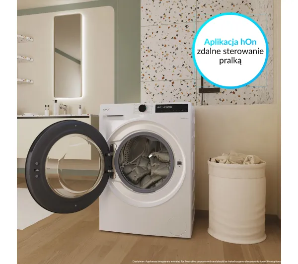 Candy ProWash 500 BR 49BL8-S Funkcje AI 9kg 1400obr/min Zdalne starowanie - TRZECI -55%, ALBO 5-TY ZA 1ZŁ - Kup na Raty - RRSO 0%