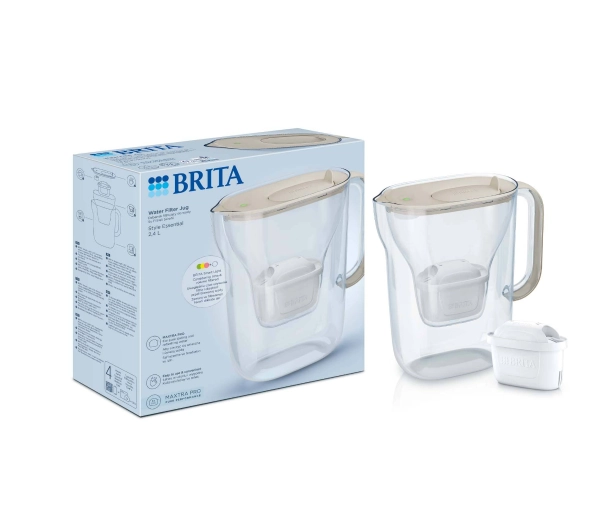 Dzbanki filtrujące - Brita Style Essential 2,4l 1 wkład Piaskowy