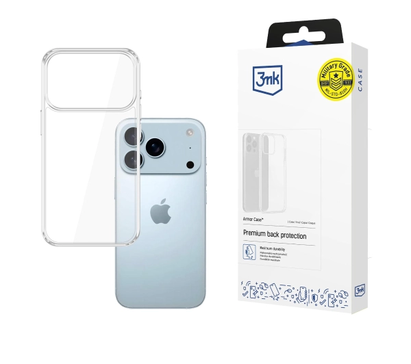 Etui 3MK Armor Case do Apple iPhone 17 Pro Max Przezroczysty