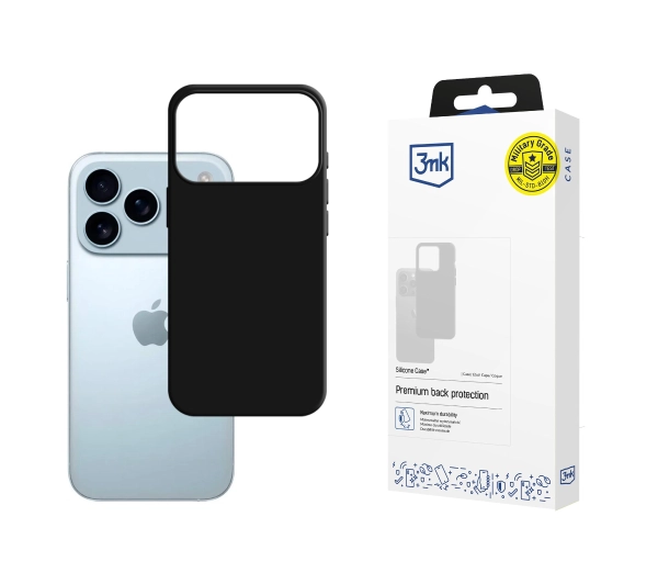 Etui 3MK Silicone Case do Apple iPhone 17 Pro Max Czarny