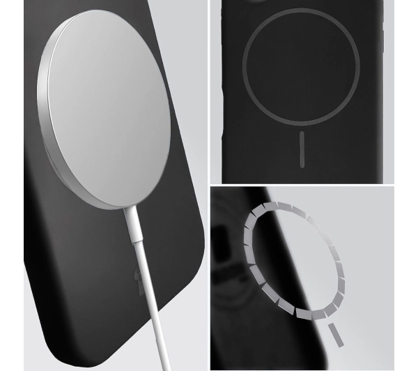 Bizon Soft z MagSafe do Apple iPhone 14 Pro Czarny